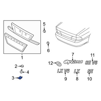 Kia OE - Deck Lid Finish Panel Cap
