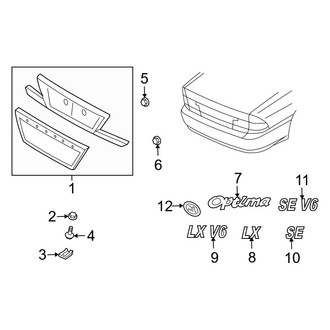 Kia OE - Trunk Lid - Exterior Trim