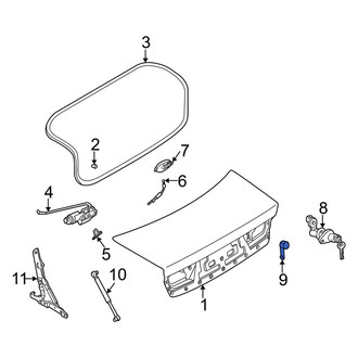 Kia OE - Rear Trunk Lid Release Switch
