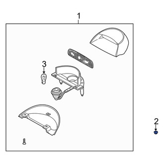 Kia OE - Center High Mount Stop Light Nut