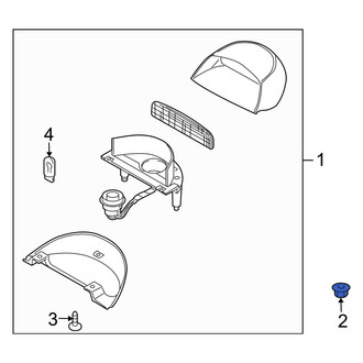 Kia OE - Center High Mount Stop Light Nut