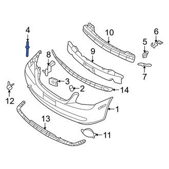 Kia OE - Front Bumper Cover Rivet