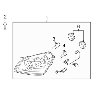 Kia OE - Front Lamps - Headlamp Components