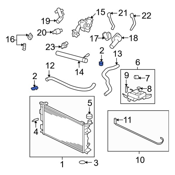 Radiator Mount Bracket