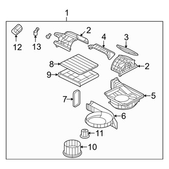Kia OE - Air Conditioner & Heater - Blower Motor & Fan (2.7L)