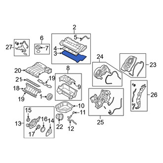 Kia OE - Right Engine Valve Cover Gasket