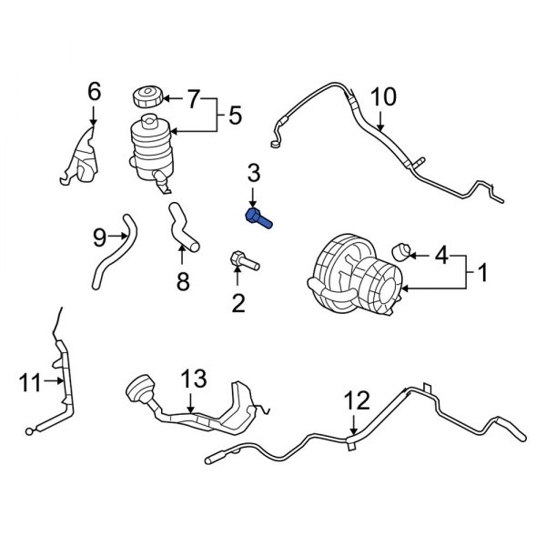 Power Steering Pump Mounting Bolt