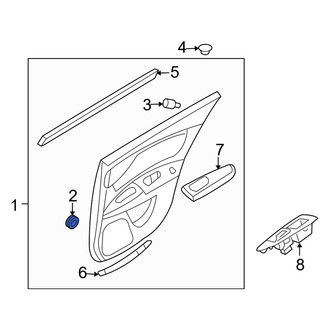 Kia OE - Rear Inner Door Interior Trim Panel Retainer