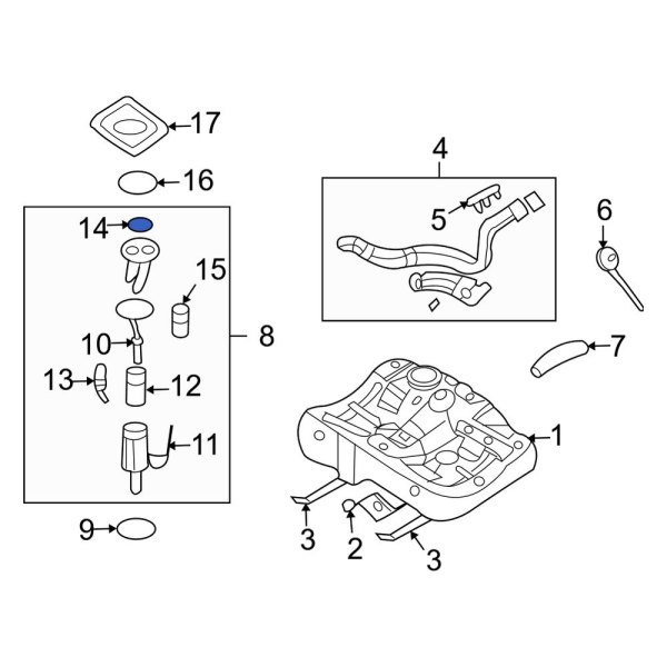 Kia OE 314351EA00 Fuel Tank Pressure Sensor