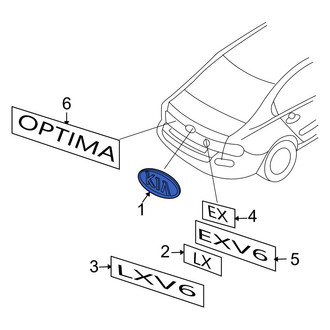 Kia OE - Rear Deck Lid Emblem