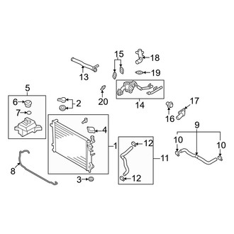 Kia OE - Cooling - Radiator & Components (2.7L)
