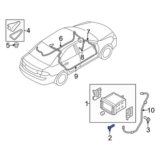 Kia OE - GPS Navigation Control Module Screw