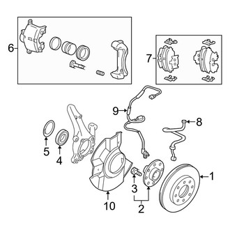 Kia OE - Front Suspension - Brake Components
