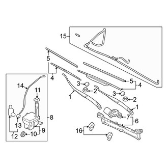 Kia OE - Windshield - Wiper & Washer Components