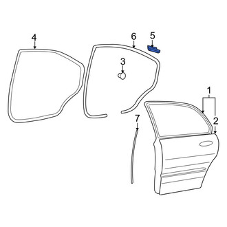 Kia OE - Rear Door Seal Clip