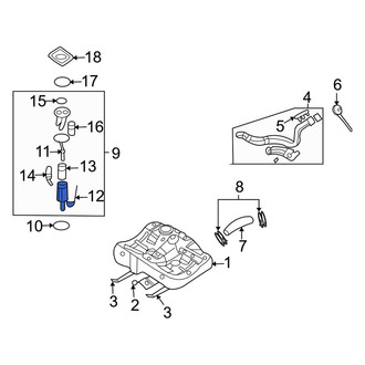 Kia OE - Fuel Sender and Hanger Assembly