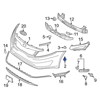 Kia OE - Rear Bumper Cover Screw
