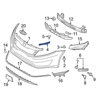 Kia OE - Front Left Bumper Cover Reinforcement