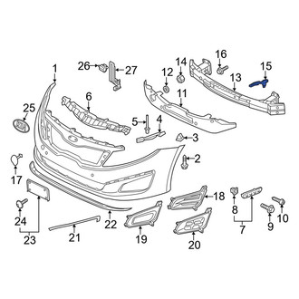 Kia OE - Rear Lower Bumper Impact Bar Bracket