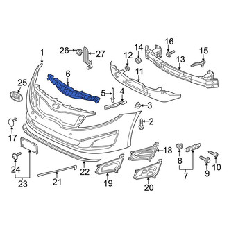 Kia OE - Front Upper Bumper Cover Reinforcement