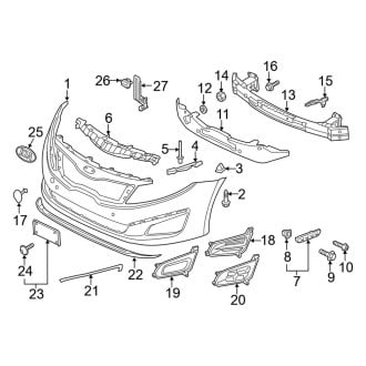 2015 kia optima lx front deals bumper