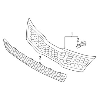 Kia OE - Front Bumper & Grille - Grille & Components (SX / SX Turbo / SXL Turbo)