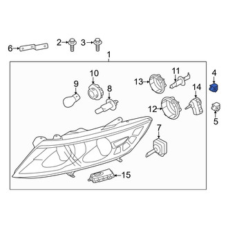Kia OE - Headlight Fastener Clip