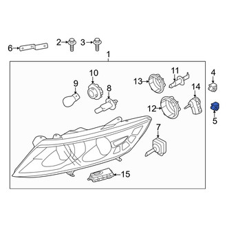 Kia OE - Headlight Fastener Clip