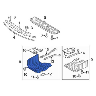 Kia OE - Front Right Radiator Support Splash Shield