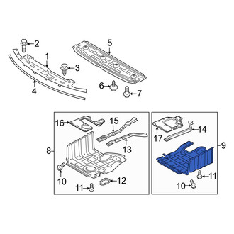 Kia OE - Front Left Radiator Support Splash Shield