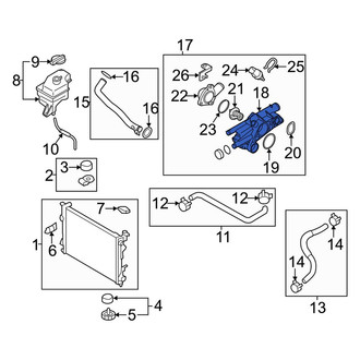Kia OE - Upper Engine Coolant Thermostat Housing