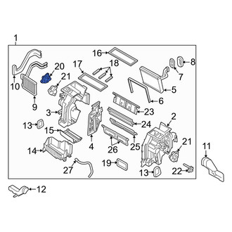 Kia OE - HVAC Floor Mode Door Actuator