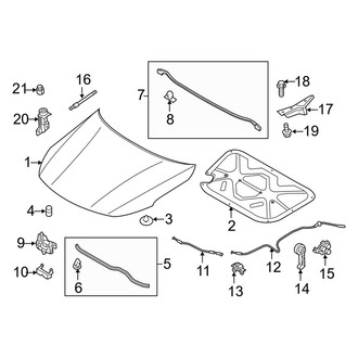 Kia OE - Hood & Components (EX / EX Turbo / LX / SX)