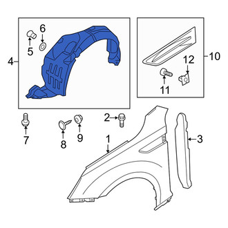 Kia OE - Front Right Fender Splash Shield