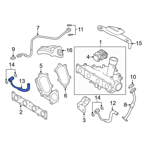 Turbocharger Coolant Line