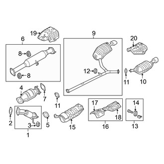 Kia OE - Exhaust System - Exhaust Components (Korea Built, US Components, California)