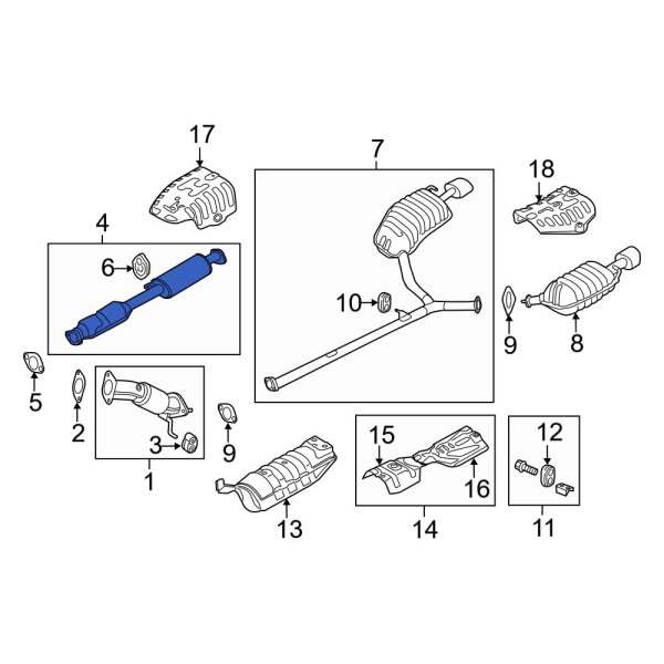 Kia OE 286003Q330 Catalytic Converter
