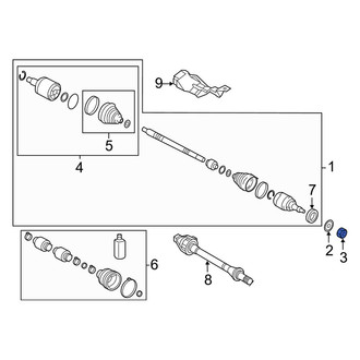 Kia OE - CV Joint Nut
