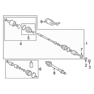 Kia OE - Front Suspension - Drive Axles (Korea Built)