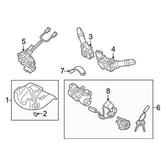 Kia OE - Steering Column - Shroud, Switches & Levers (Gas)