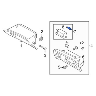 Kia OE - Glove Box Light Bulb