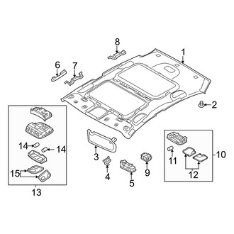 Kia OE - Roof - Interior Trim (With Sunroof), (Gas)