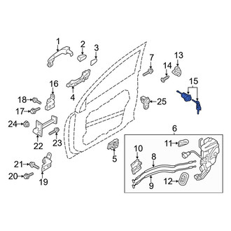 Kia OE - Front Left Door Lock Cylinder