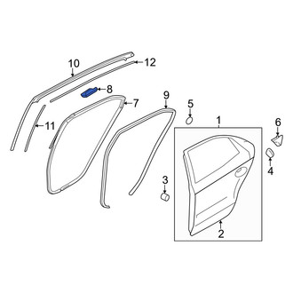 Kia OE - Rear Door Seal Clip