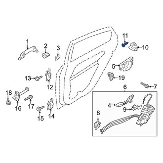 Kia OE - Door Lock Striker Plate Screw