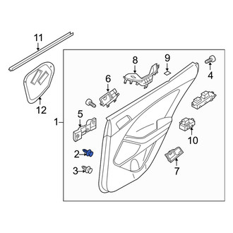 Kia OE - Upper Door Interior Trim Panel Retainer