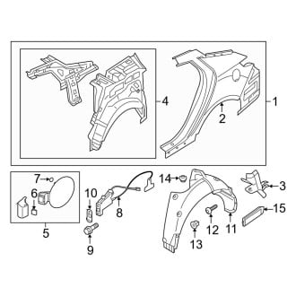Kia OE - Quarter Panel & Components (Korea Built), (Gas)