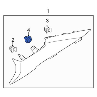 Kia OE - Upper Quarter Panel Trim Panel Clip