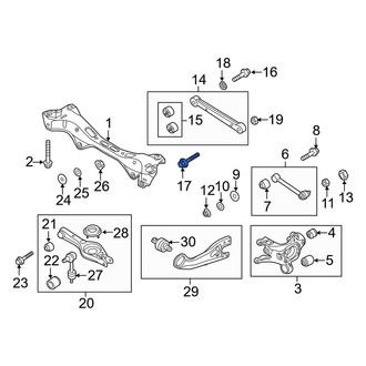 Kia OE - Rear Upper Outer Suspension Control Arm Bolt