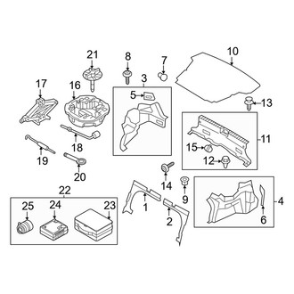 Kia OE - Rear Body & Floor - Interior Trim (Trunk Compartment), (Gas)